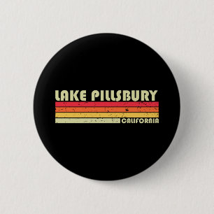 Macaron Rond 5 Cm Lac pillsbury californie pêche drôle camping