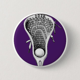Macaron Rond 5 Cm Lacrosse Purple Team Gifts