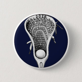 Macaron Rond 5 Cm Lacrosse Team Gifts