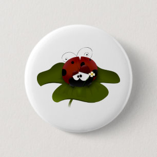 Macaron Rond 5 Cm Lady Bug