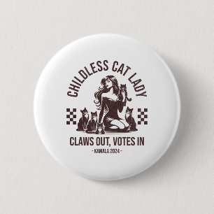 Macaron Rond 5 Cm Lady chatte sans enfant