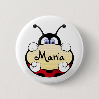 Macaron Rond 5 Cm Ladybug