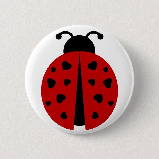 Macaron Rond 5 Cm ladybugz. (Devant)