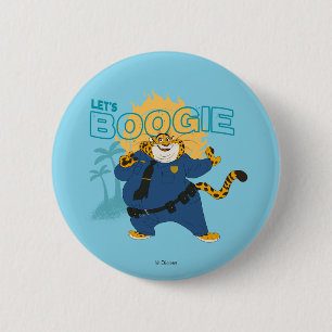 Macaron Rond 5 Cm L'agent Clawhauser - Allons Boogie
