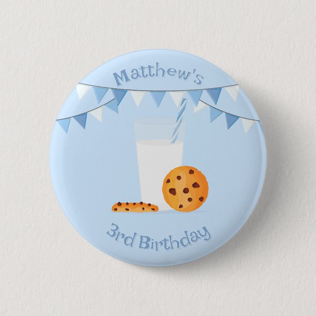 Macaron Rond 5 Cm Lait et cookies (Devant)