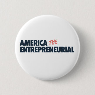 Macaron Rond 5 Cm L'Amérique, le bouton entrepreneurial