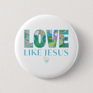 Macaron Rond 5 Cm L'amour comme Jésus