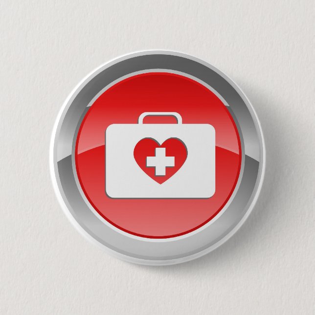 Macaron Rond 5 Cm L'amour de poing facilite le bouton (Devant)