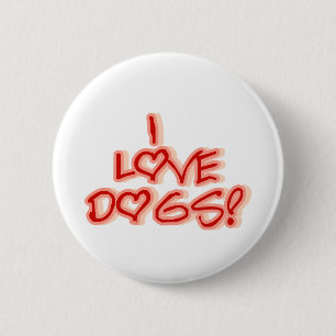 Macaron Rond 5 Cm L'amour des coeurs I poursuit des T-shirts et des