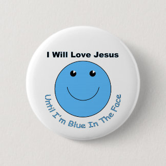 Macaron Rond 5 Cm L'amour Jésus font face