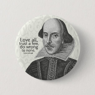 Macaron Rond 5 Cm L'amour tout de Shakespeare, font confiance à