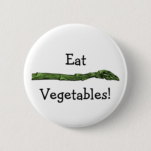 Macaron Rond 5 Cm Lance d'asperge (Devant)