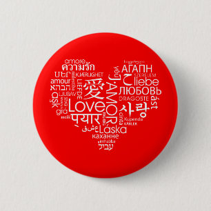 Macaron Rond 5 Cm Langues de coeur de l'amour