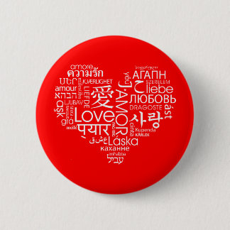 Macaron Rond 5 Cm Langues de coeur de l'amour