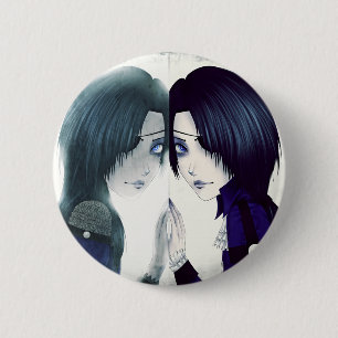 Macaron Rond 5 Cm L'Anime jumelle des disparus bouton