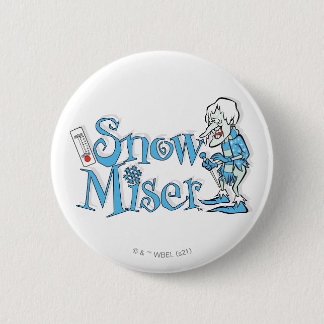 Macaron Rond 5 Cm L'ANNÉE SANS SANTA CLAUS™ | Snow Miser (Devant)