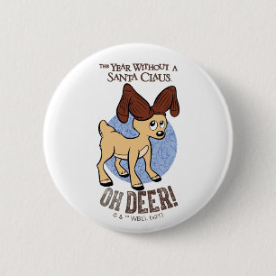 Macaron Rond 5 Cm L'ANNÉE SANS SANTA CLAUS™   Vixen "Oh Deer"