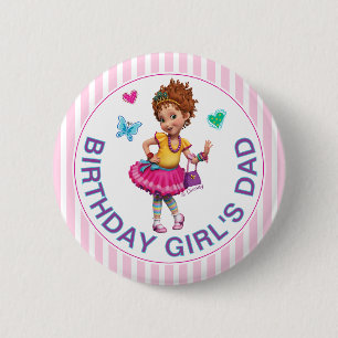 Macaron Rond 5 Cm L'anniversaire de la fille de Fancy Nancy de Disne
