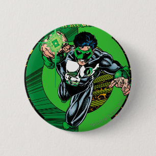 Macaron Rond 5 Cm Lanterne verte - elle toute commence ici