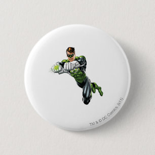 Macaron Rond 5 Cm Lanterne verte - entièrement rendue, les deux bra