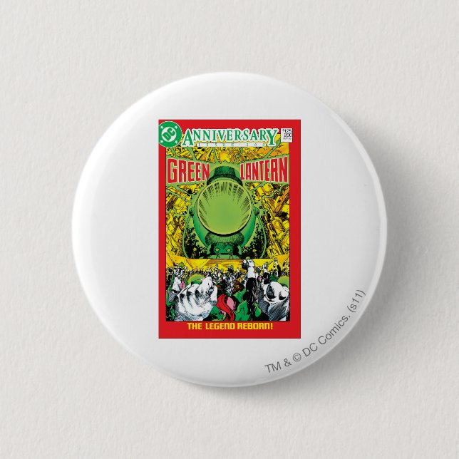 Macaron Rond 5 Cm Lanterne verte - la légende renée (Devant)