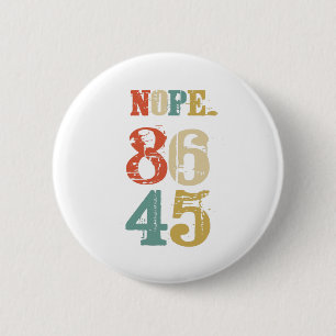 Macaron Rond 5 Cm L'anti Président Démocrate de l'atout 86 45