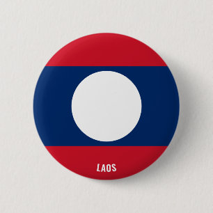 Macaron Rond 5 Cm Laos Drapeau mignon Patriotique