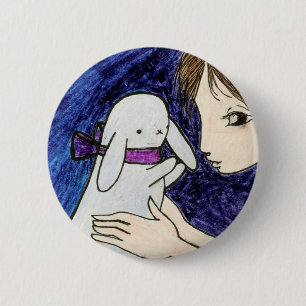 Macaron Rond 5 Cm Lapin
