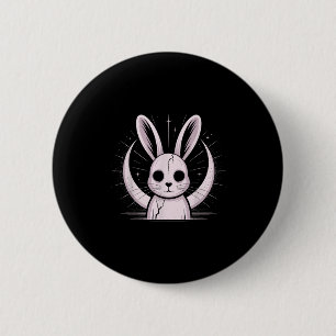 Macaron Rond 5 Cm Lapin de clair de lune Nge Alt Lapin Horreur Sorci