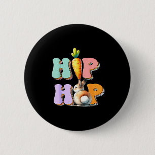 Macaron Rond 5 Cm Lapin de Pâques drôle Hip Hop Hippity Garçons Fill