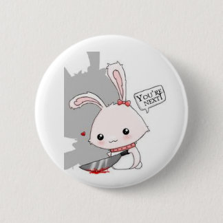 Macaron Rond 5 Cm Lapin de tueur de Spilla