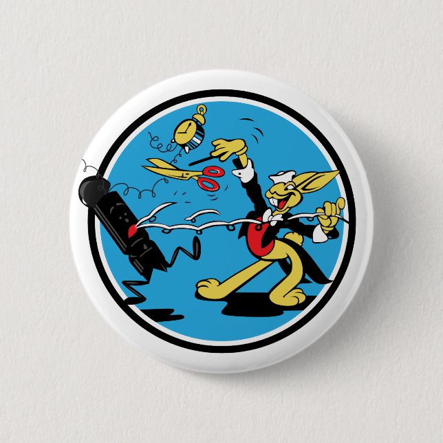 Macaron Rond 5 Cm Lapin d'EOD (Devant)