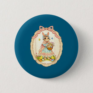 Macaron Rond 5 Cm Lapin drôle heureux Lapin drôle pour