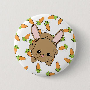Macaron Rond 5 Cm Lapin mignon de Lil