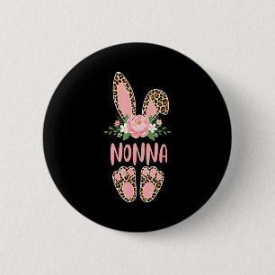 Macaron Rond 5 Cm Lapin nonna léopard floral joyeuses pâques printem