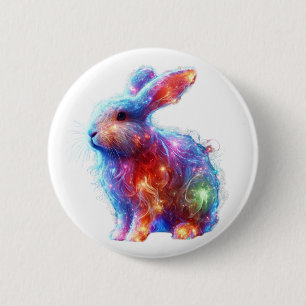 Macaron Rond 5 Cm Lapin Prisme Glissant - Ethereal Néon animal léger