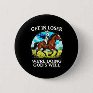 Macaron Rond 5 Cm Lapin se mettre dans Perdant faisions la volonté d