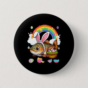 Macaron Rond 5 Cm Lapin Truite Poisson Pâques Chasse Œufs Bysket Cou