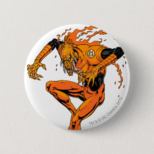 Macaron Rond 5 Cm Larfleeze - Agent Orange 1