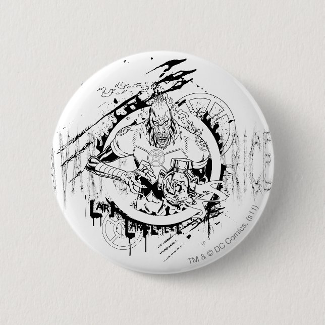 Macaron Rond 5 Cm Larfleeze - Agent Orange 15 (Devant)