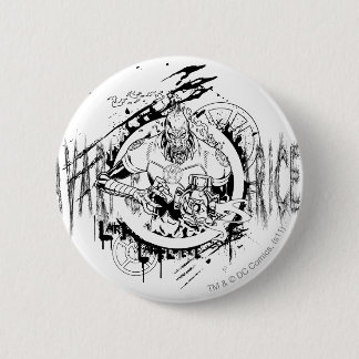 Macaron Rond 5 Cm Larfleeze - Agent Orange 15