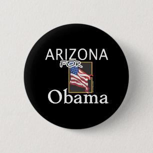 Macaron Rond 5 Cm L'Arizona pour le bouton d'Obama
