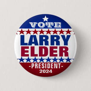 Macaron Rond 5 Cm Larry Elder pour le Bouton Campagne Président 2024