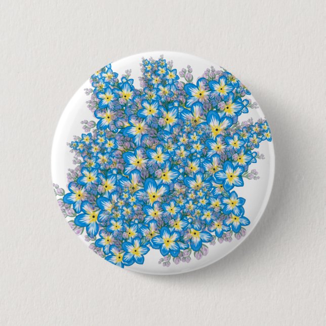 Macaron Rond 5 Cm L'art de MYOSOTIS (Devant)