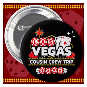 Macaron Rond 5 Cm Las Vegas Vacances Cousin Crew Las Vegas