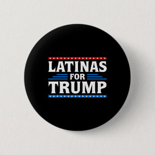 Macaron Rond 5 Cm Latinas Pour Trump Élection 2024 Vote Femmes Latin