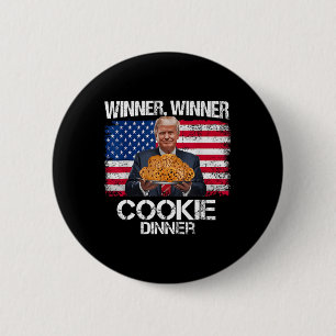 Macaron Rond 5 Cm Lauréat du dîner Cookie Dinner Funny Trump 2024 47