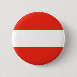 Macaron Rond 5 Cm L'Autriche - drapeau/Österreich - Flagge