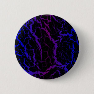 Macaron Rond 5 Cm Lave de l'espace fissuré - bleu/pourpre