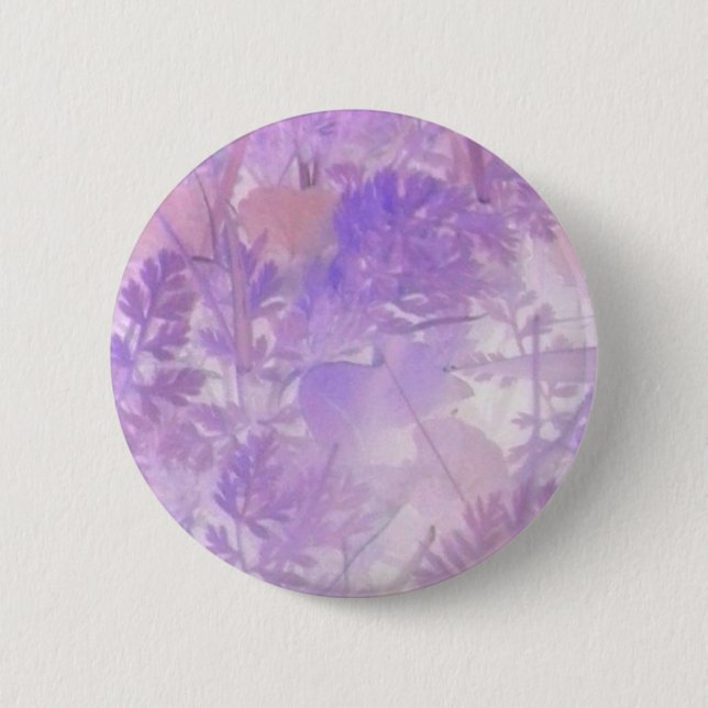 Macaron Rond 5 Cm Lavender Floral (Devant)